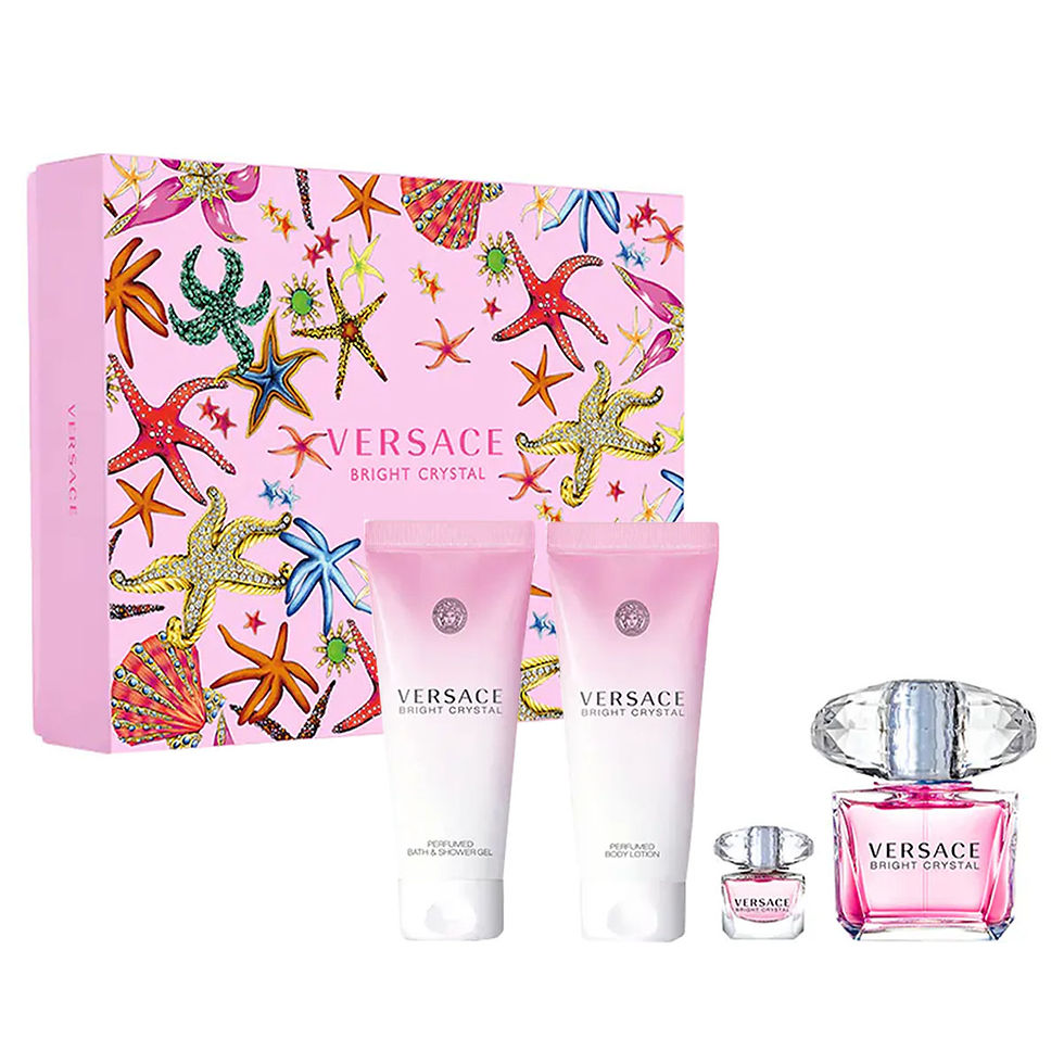 Versace Bright Crystal Edt90Ml + Bl 100Ml + Bsg 100Ml + Edt 5Ml Sets - Krazy Mall