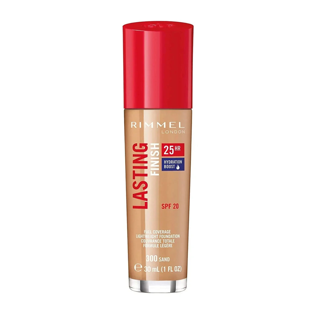 Rimmel LASTING FINISH FOUNDATION RED CAP -300 sand - Krazy Mall