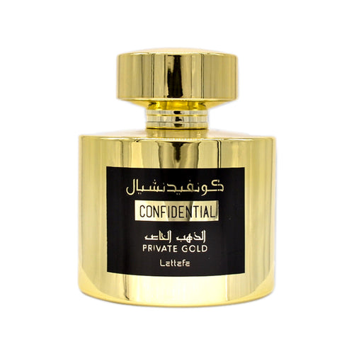 Lattafa Unisex Confidential Private Gold EDP 100ML