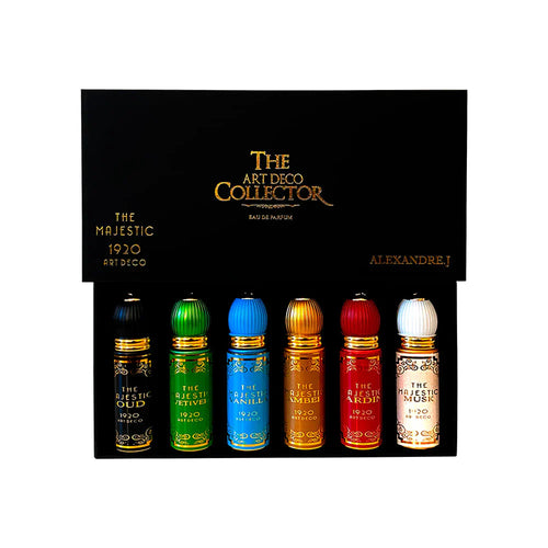 Alexandre J The Majestic ArtDeco Majestic Oud+Vetiver+Vanilla+Amber+Jardin+Musk (6 X 8Ml) Giftset