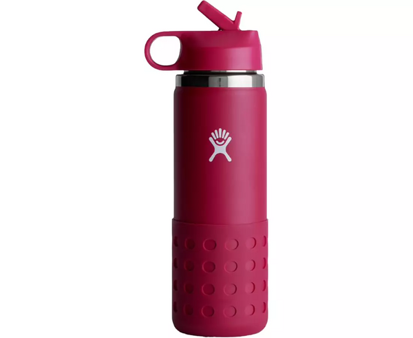 Hydro Flask 20 OZ KIDS WIDE MOUTH STRAW CAP AND BOOT-SNAPPER - Krazy Mall