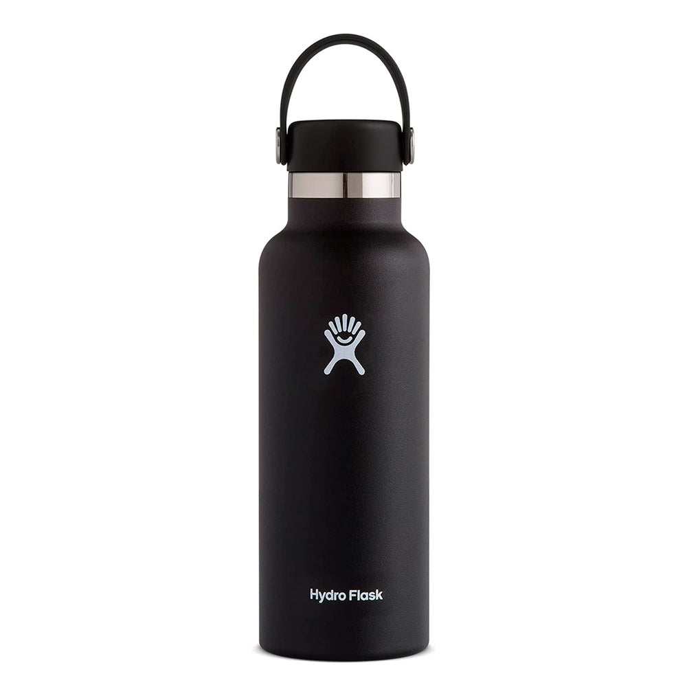 Hydro Flask 18 OZ STANDARD FLEX CAP-BLACK - Krazy Mall