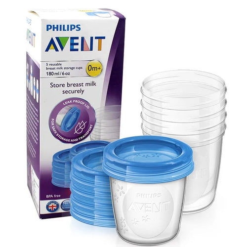 Philips Avent 619/05 breast milk storage containers 180 ml 5 pcs