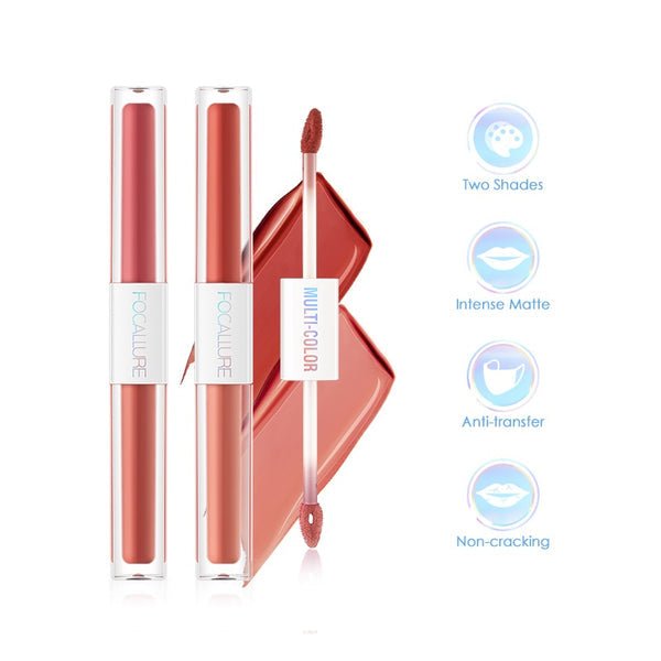 Focallure Multi Color 2 in 1 Lipstick & Lip Gloss 