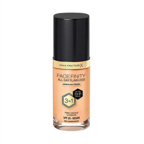 Max Factor Facefinity All Day Flawless, Liquid Foundation, 3in1 - 62 WARM BEIGE 