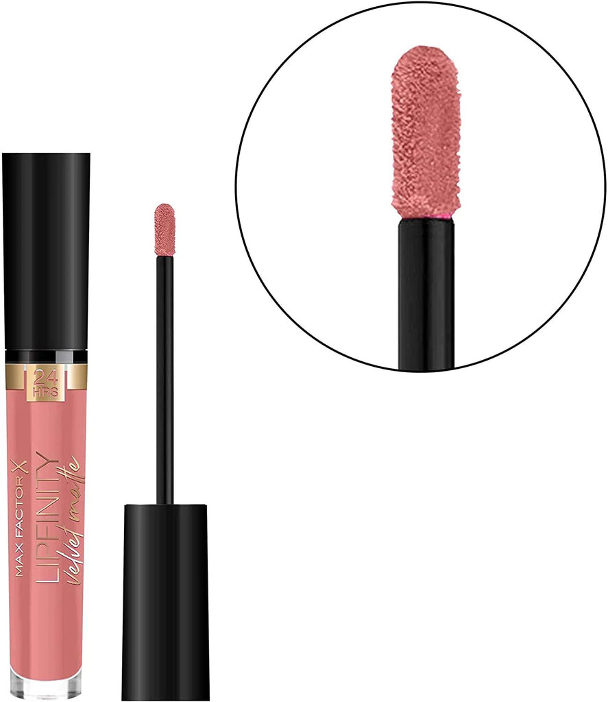 Max Factor Lipfinity Velvet Matte Liquid Lip 045 Posh Pink 4Ml 