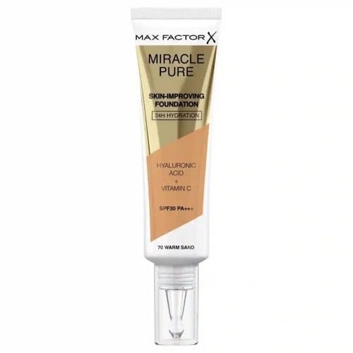 Max Factor Miracle Pure 24H Skin Improving Foundation - 70 Warm Honey 