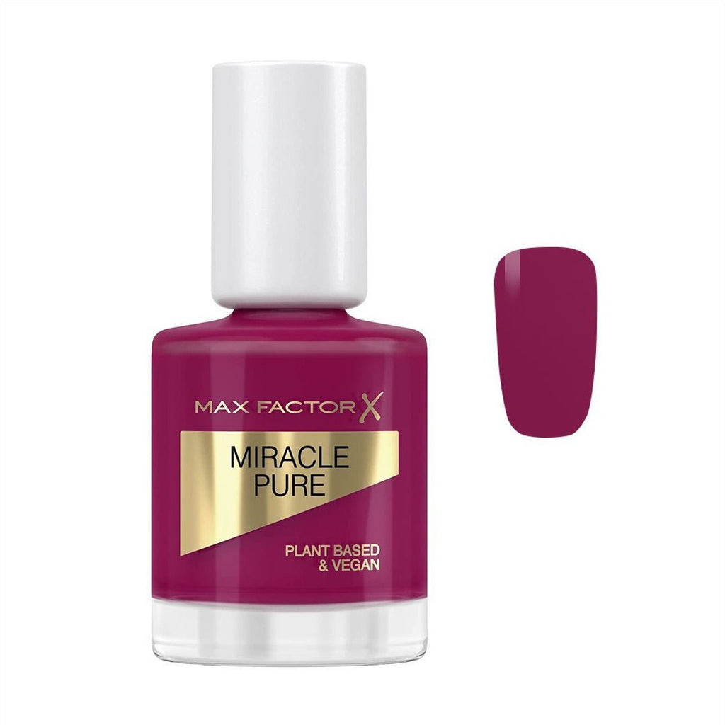 Max Factor Miracle Pure Plant Based & Vegan Nail Polish - 320 Sweet Plum 