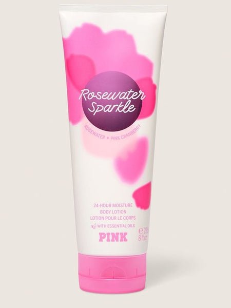 Victoria Secret Pink Rose Water Sparkle Right After Rain Body Lotion 