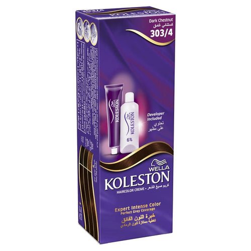 Wella Koleston Hair Color Cream 303/4 Dark Chestnut 