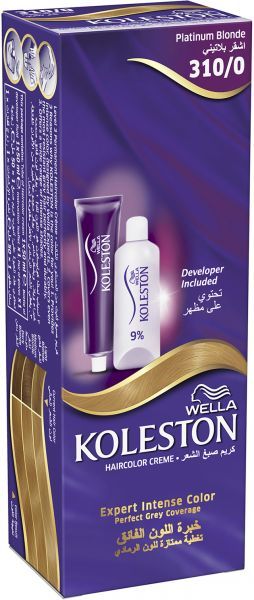 Wella koleston Hair Color Cream Single 310/0 Platinum Blonde 