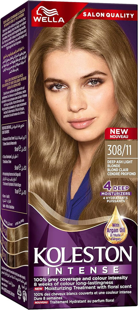 Wella koleston Hair Colour Cream 308/11 Deep Ash Light Blond 