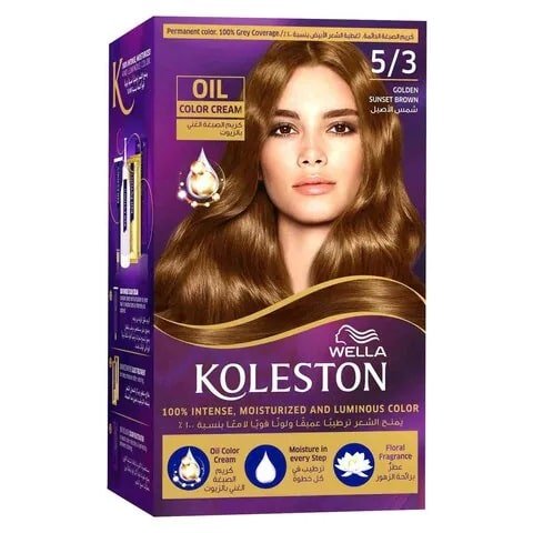 WELLA Koleston KIT 5/3 GOLD SUNSET BROWN 